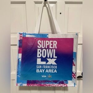 🏈NFL Shop Super Bowl LX 60 San Francisco Bay Area 1 Large Reusable Tote Bag —New